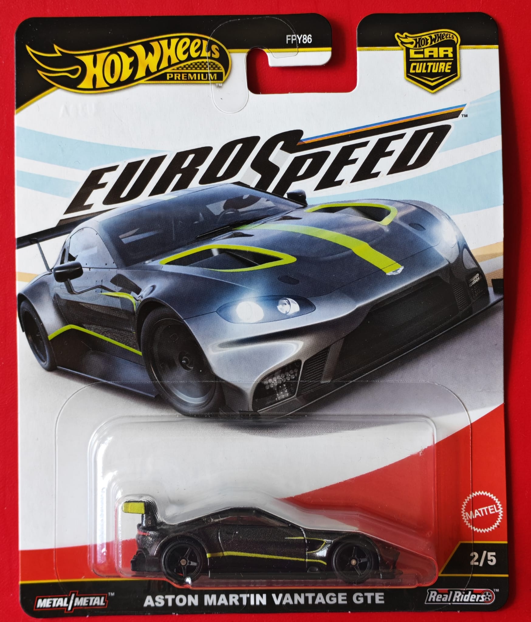 Hot Wheels - Aston Martin Vantage GTE Premium Die-Cast Car, 1:64