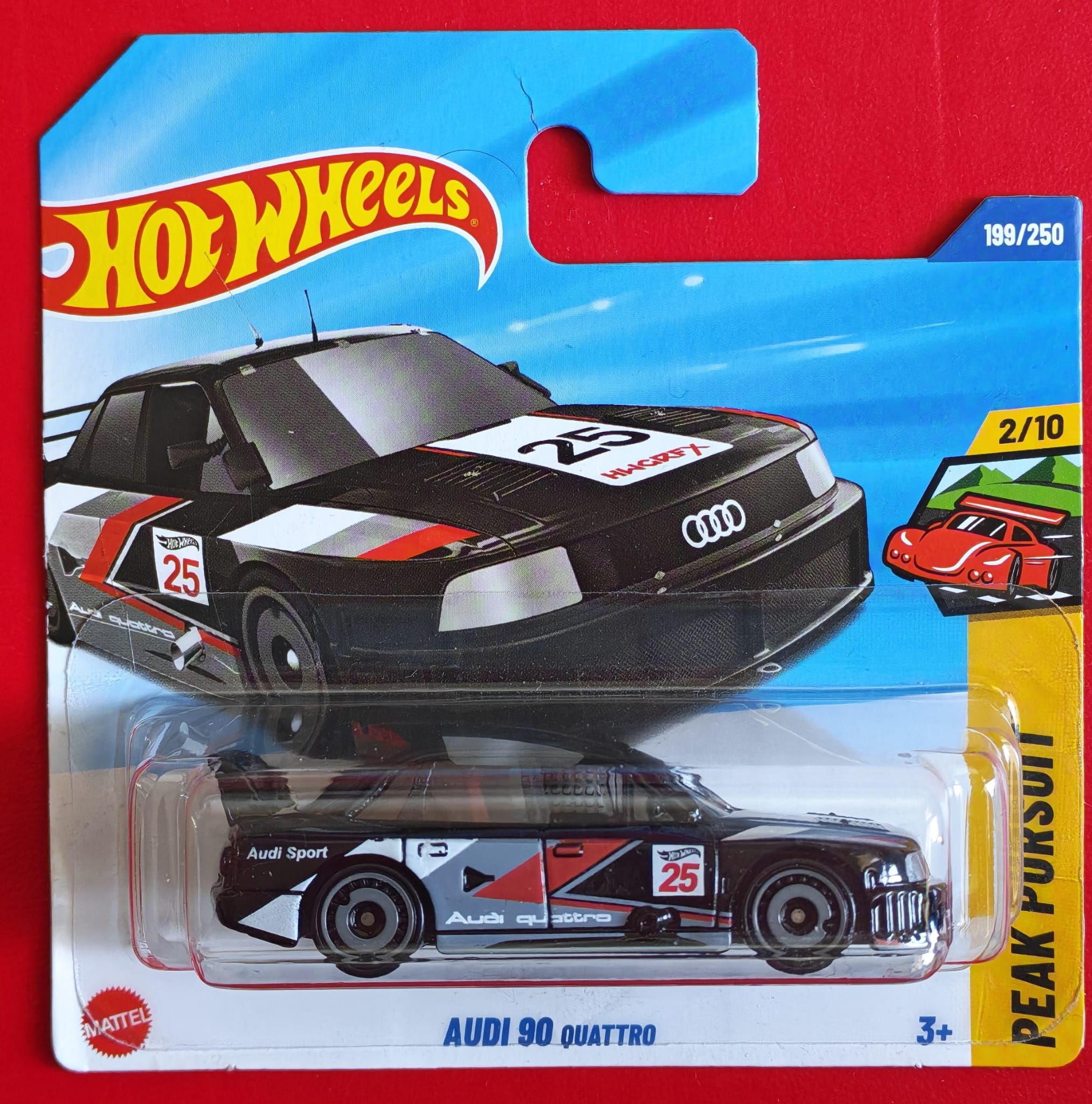 Hot Wheels - Audi 90 Quattro - Black(1/64) 2025 Case