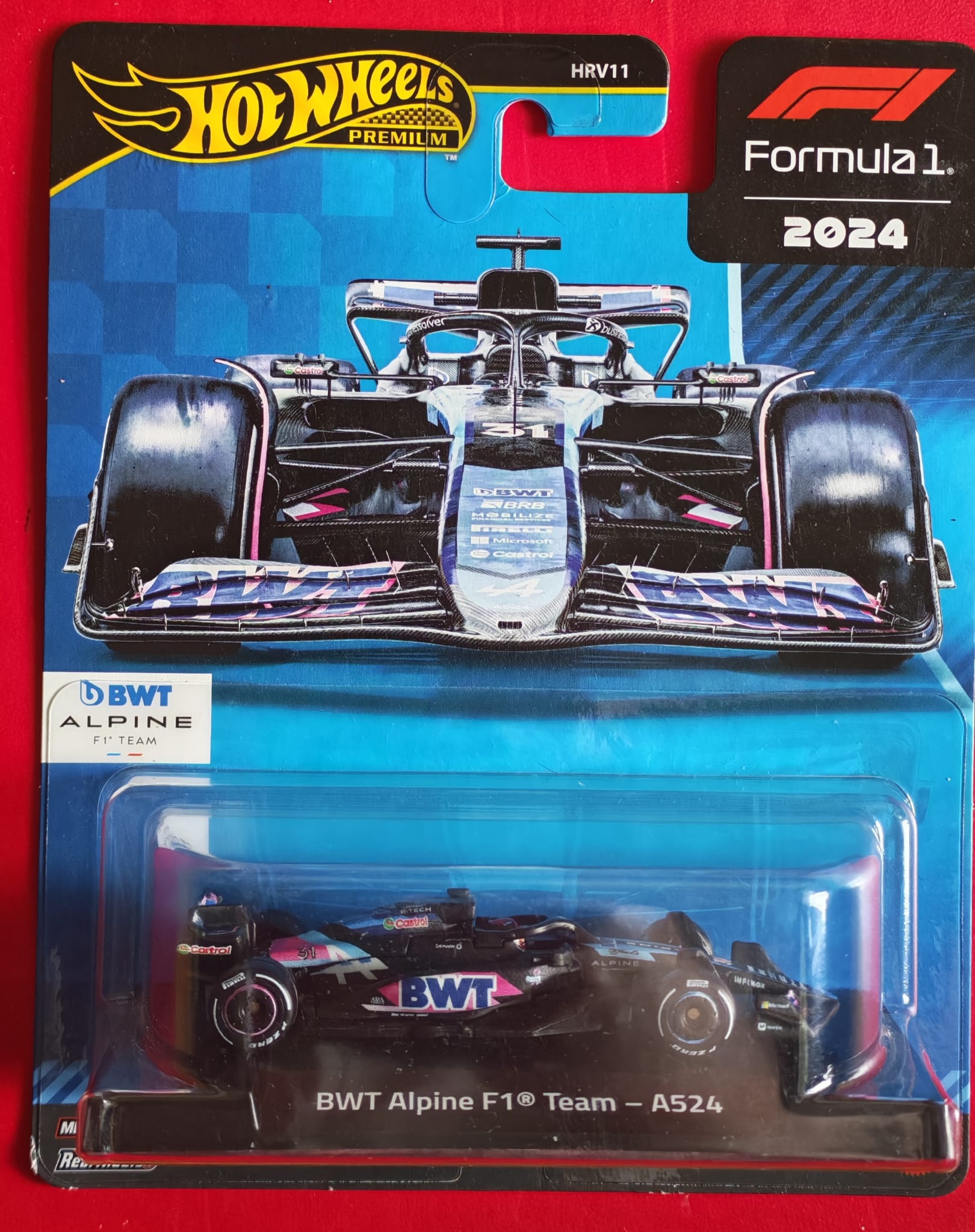 Hot Wheels - Premium Formula 1 F1 2024 BWT Alpine F1 Team A524 #10