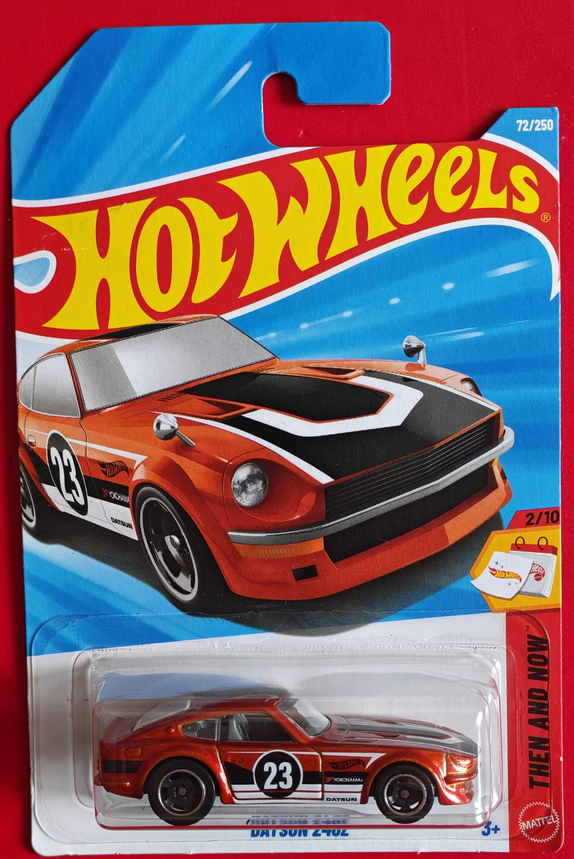 Hot Wheels - Datsun 240Z - Orange - Long Card