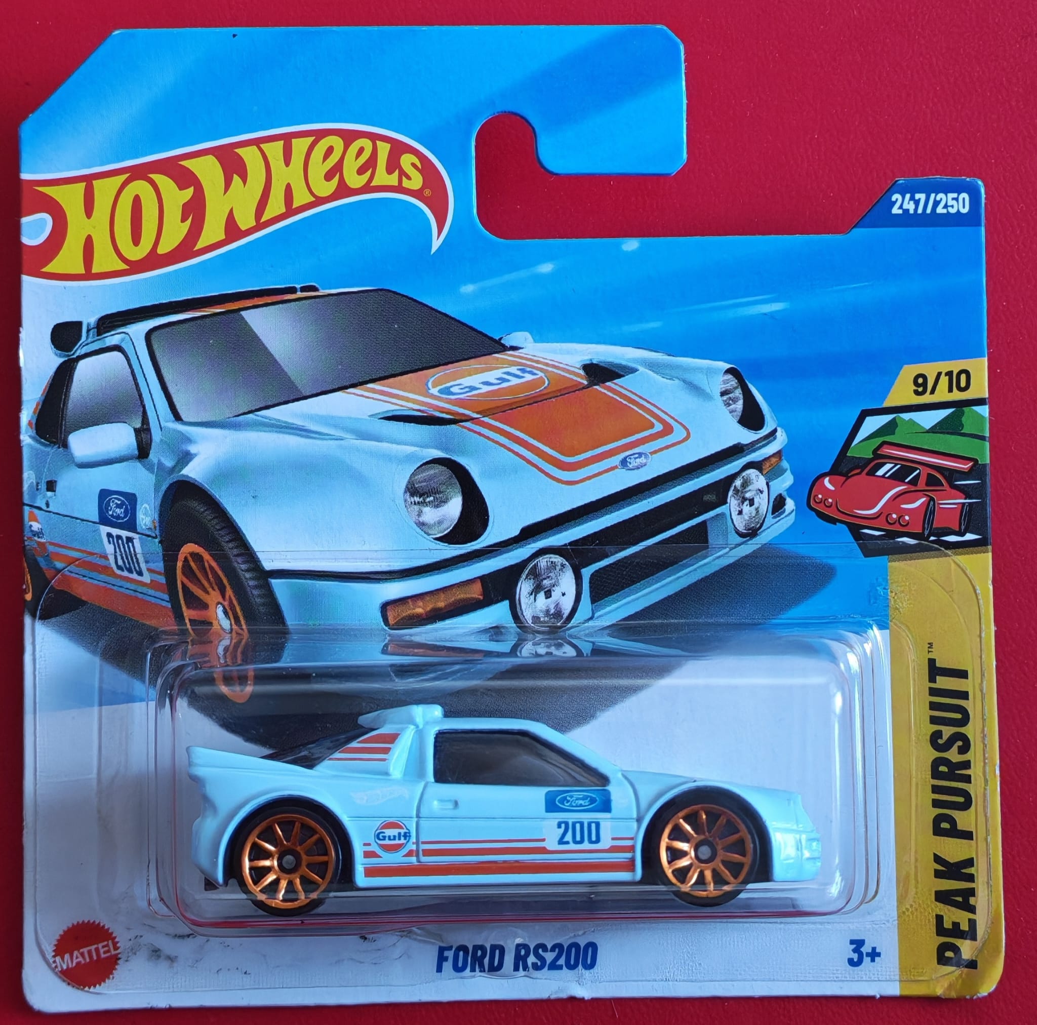 Hot Wheels -  Ford RS200 JBB49 (Peak Pursuit)