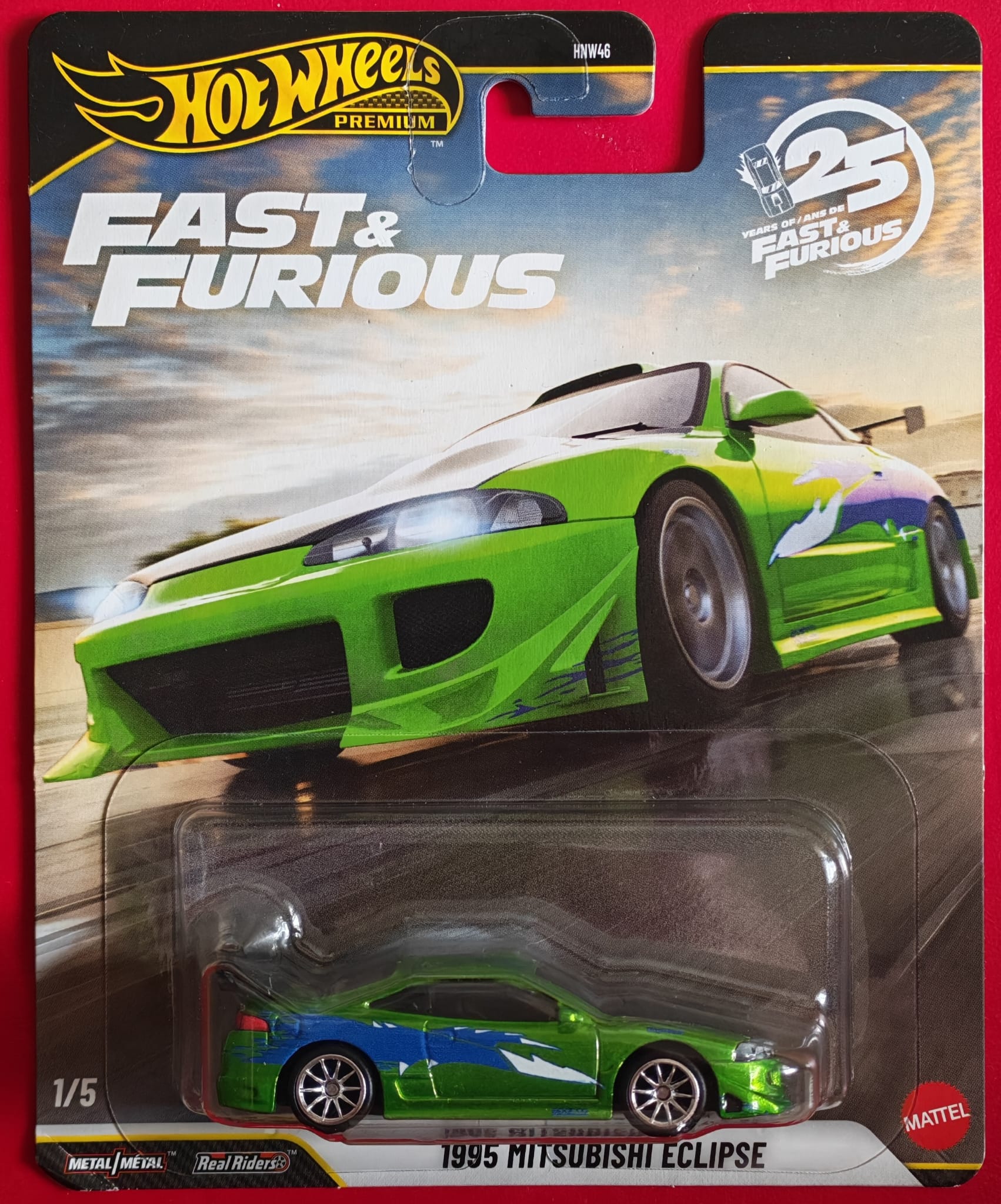 Hot Wheels - '95 Mitsubishi Eclipse - Premium - Fast & Furious