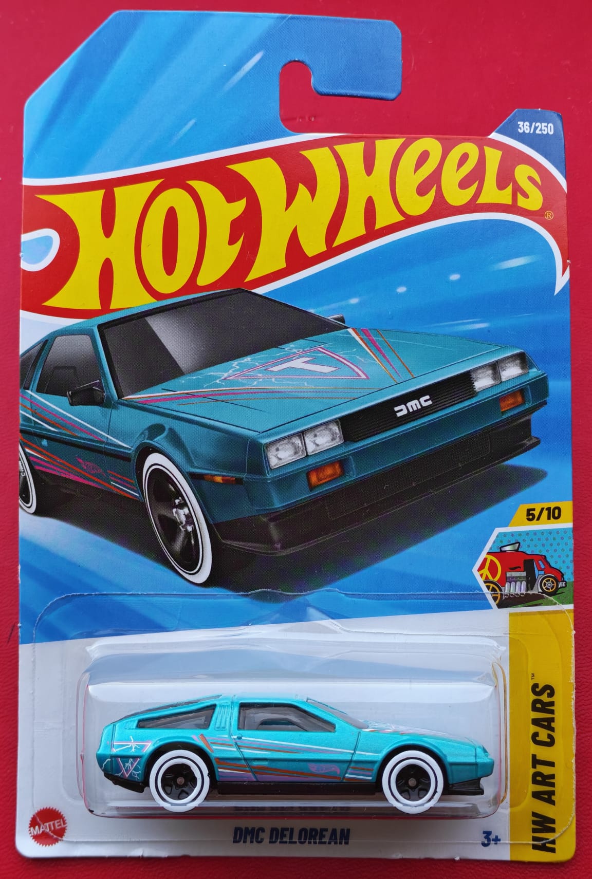 Hot Wheels - DMC Delorean - 2025 - Turquoise Pearl - Long Card