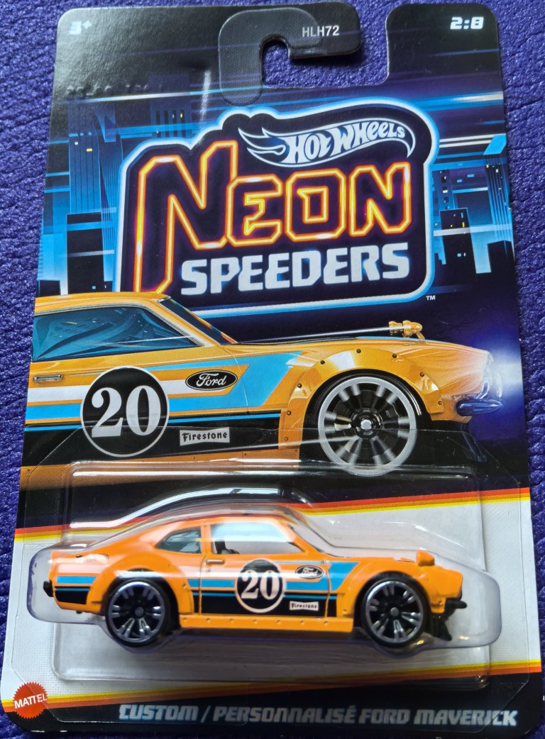 Hot Wheels - Neon Speeders : Custom /Personnalise Ford Maverick