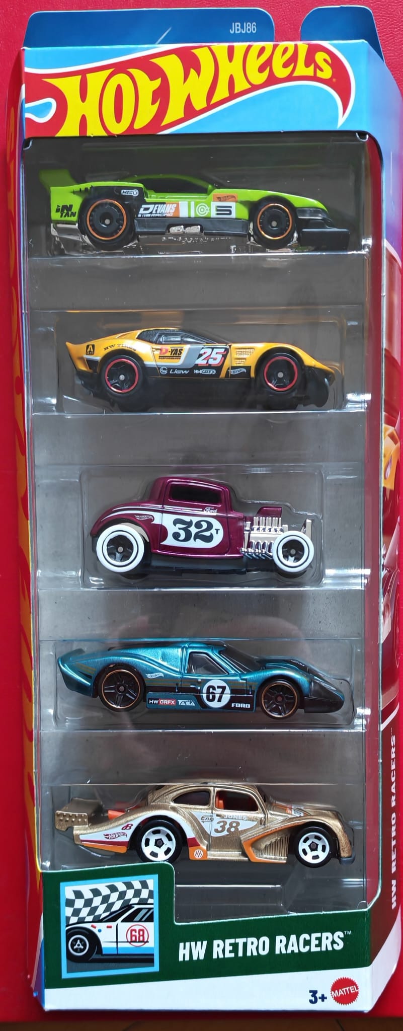 Hot Wheels - Jbj86 Hw Retro Racers