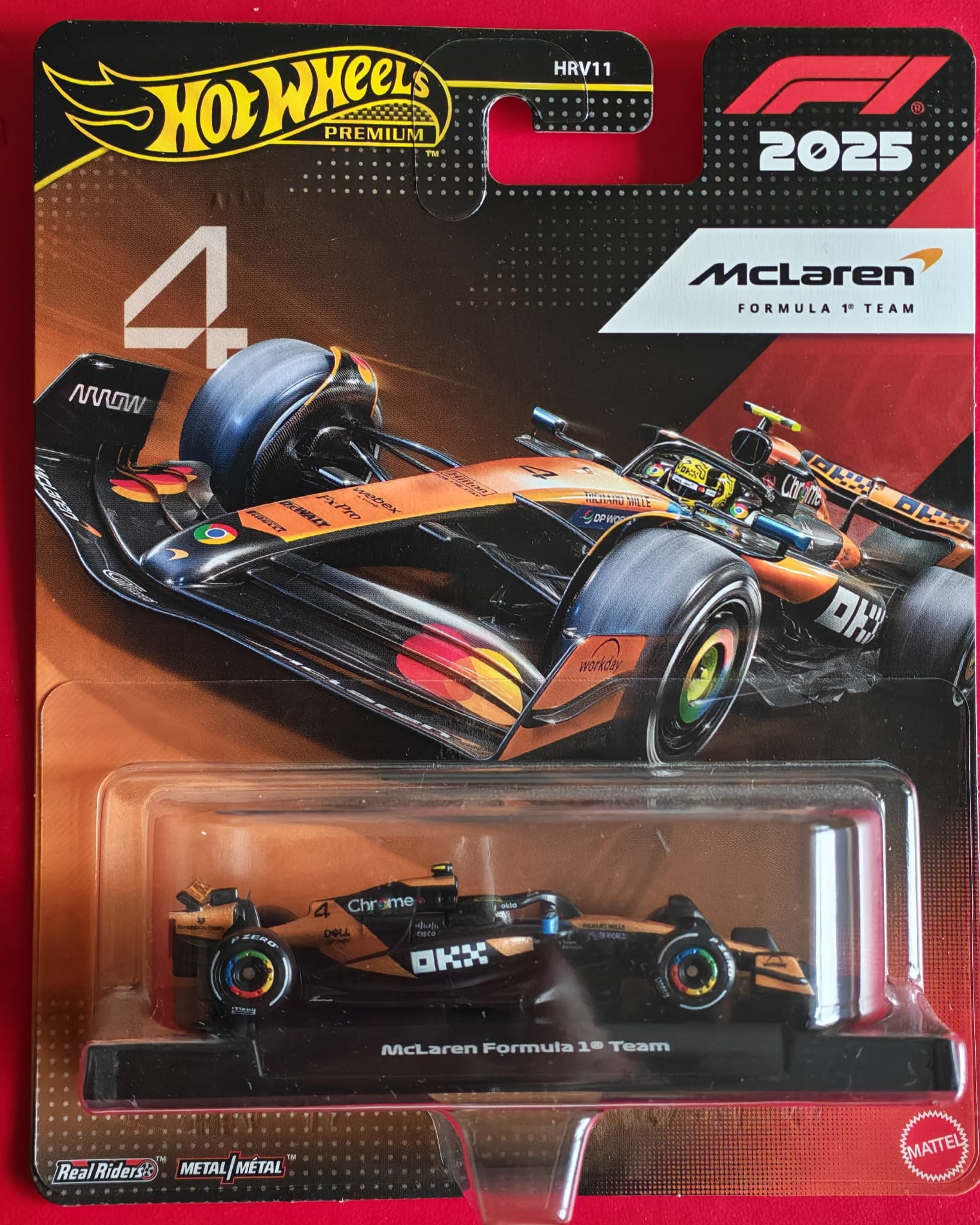 Hot Wheels - Premium 2025 Formula 1 McLaren (#81) HRV11 - JKD81