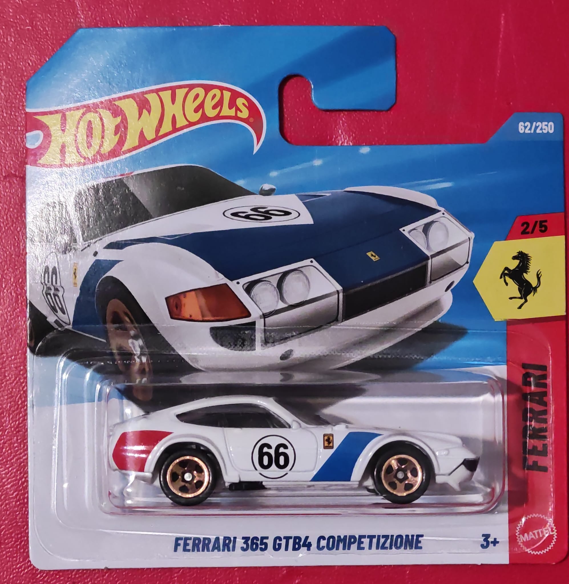 Hot Wheels - Ferrari 365 GTB4 Competizione Beyaz 2/5 62/250